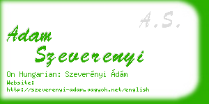 adam szeverenyi business card