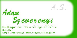 adam szeverenyi business card